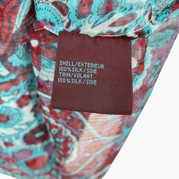 Stella Forest Blue Floral Silk Tunic Dress - Picture 5 of 9
